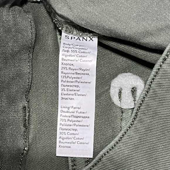 Spanx Soft Sage Stretch Twill Cropped Wide Leg Pants Size 1X / 1TG - Picture 9 of 9